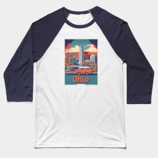 Ohio Vintage Design Baseball T-Shirt